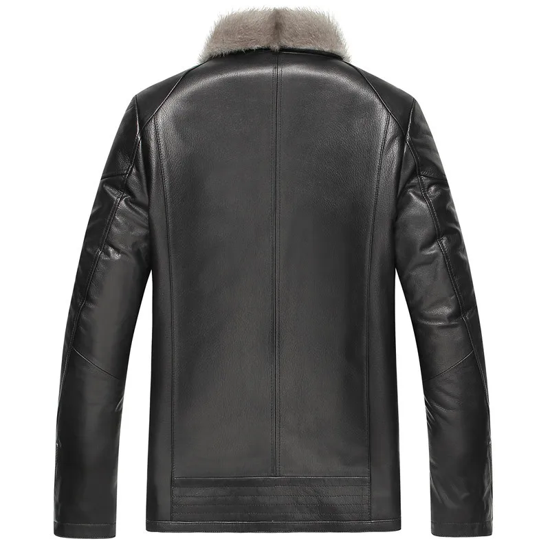

Genuine Leather Jacket Men Natural Mink Fur Coat Winter Jacket Men Luxury Cow Leather Jackets Chaqueta LSY069068 MY1444
