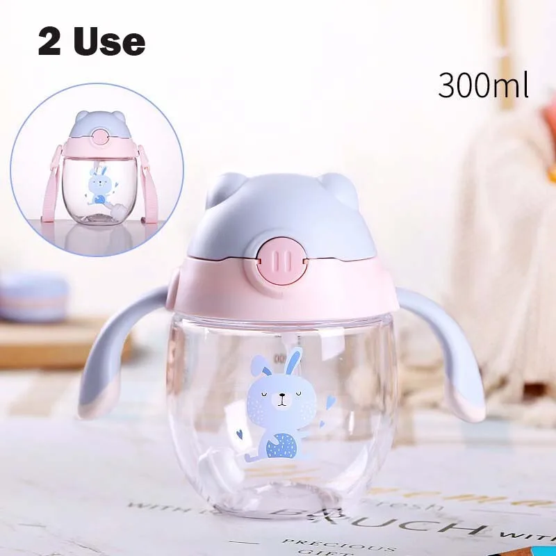 X-001 Blue Rabbit 2. Бутылочка для кормления детей. Специальная бутылочка для кормления. Защитная бутылочка Tritan Flatulence 300 мл - Цвет: X-001 Blue Rabbit