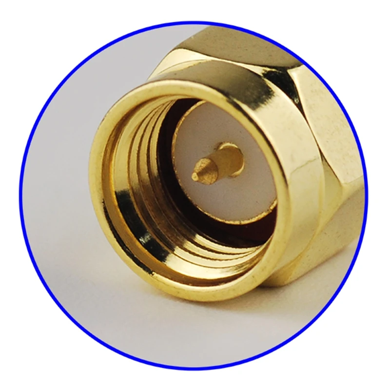 SMA Panel Mount Male RF Coaxial Connectors for Electronic Components