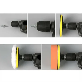 

39pcs Power Drill Adapter Buffer Set Car Polisher Sponges Buffing Pads Gross Polishing Sponge Waxing Pads