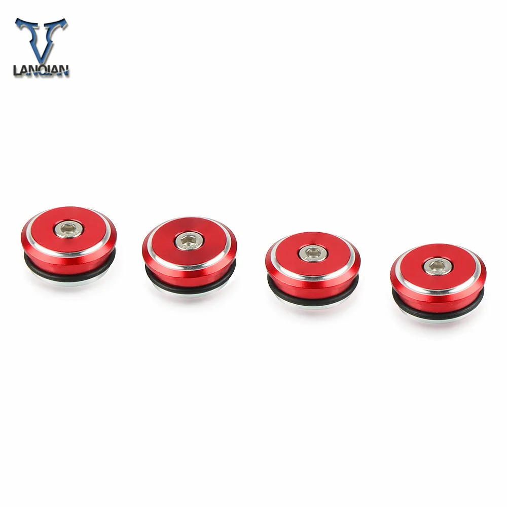 4 pieces Motorcycle Accessories Motorbike Aluminum Frame Hole Cover For Ducati 1199 Panigale 2012 2013 2014 2015