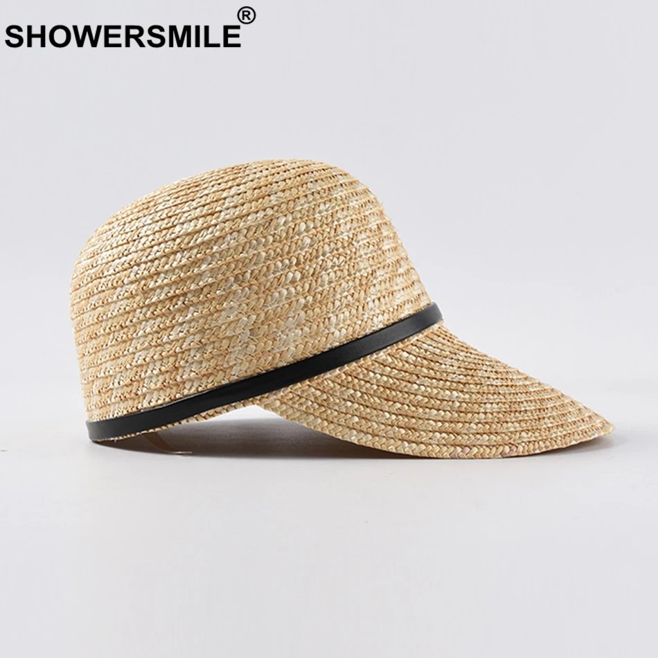 Шляпа SHOWERSMILE женская Соломенная Солнцезащитная пляжная бейсбольная уличная