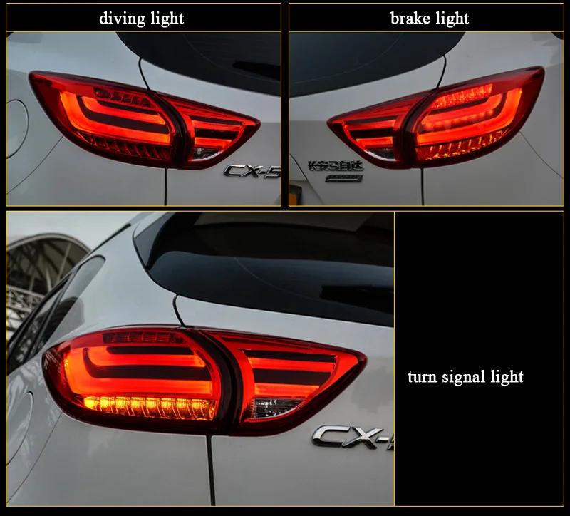 Автомобильный Стайлинг для Mazda CX-5 задних сигнальных огней, 2013- для Mazda CX-5 светодиодный задний фонарь DRL+ тормоз+ Парк+ сигнал светодиодный свет