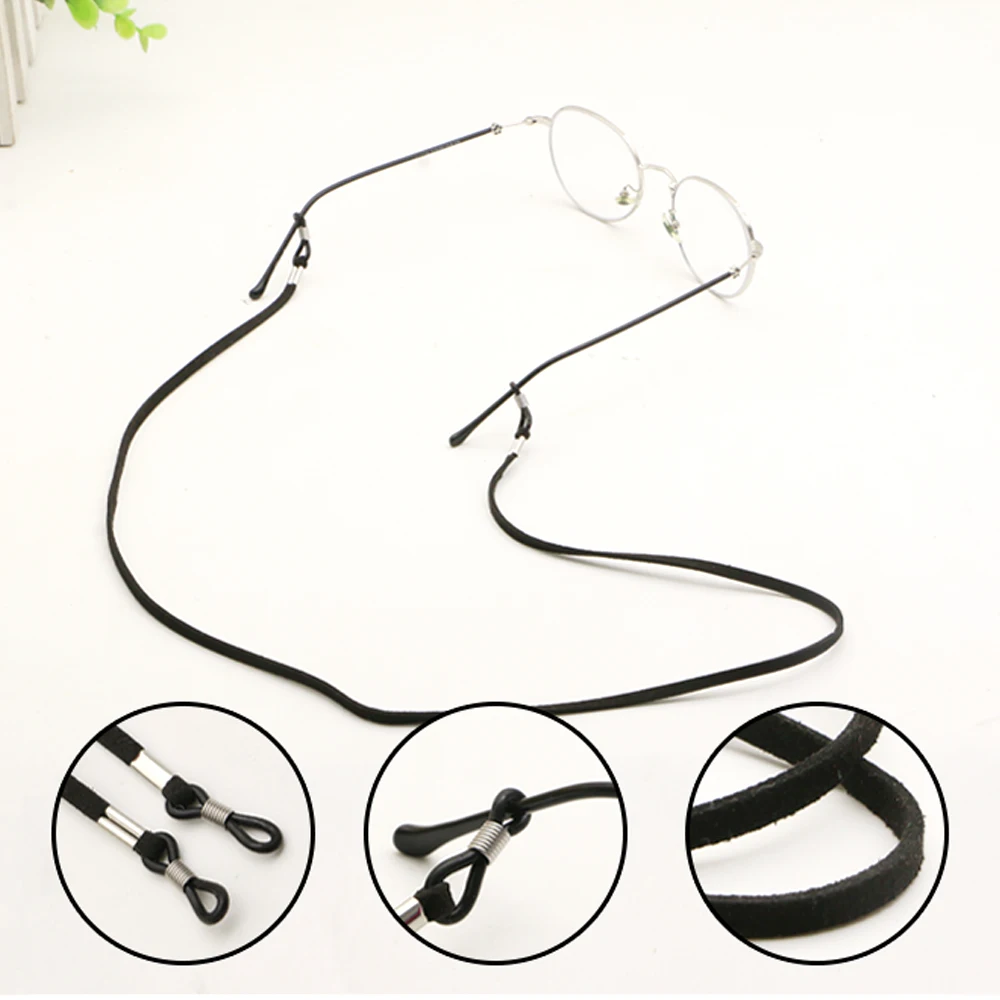 Leather Cord New Design High Elasticity Sunglasses Lanyard Strap Necklace Eyeglass Glasses Chain Cord Reading Glasses Strap Decoration