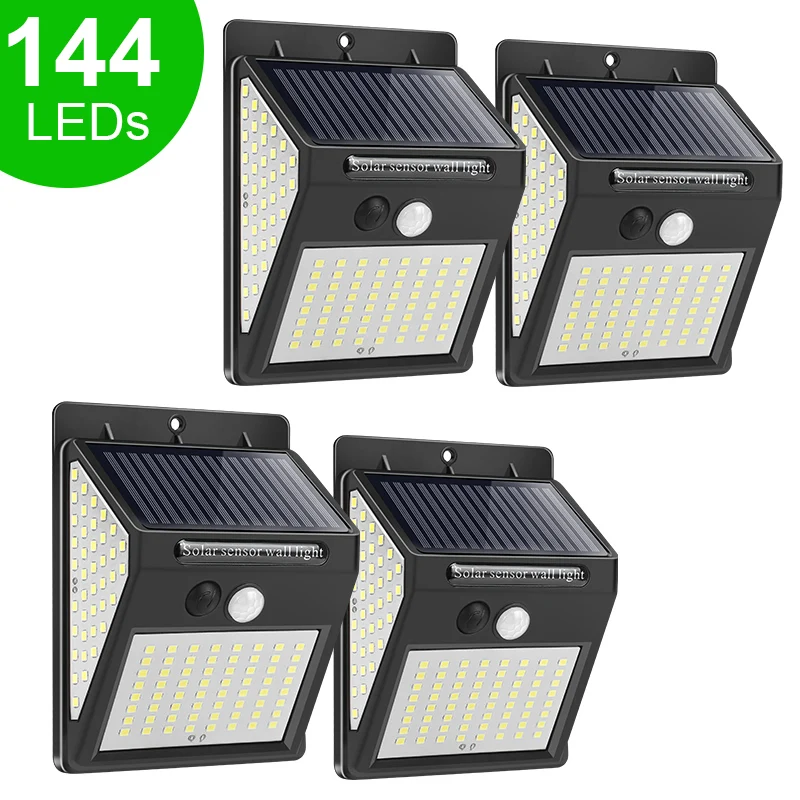 Best Price Solar-Light Garden-Decoration Motion-Sensor 100 Led Outdoor Waterproof 144 PIR  dgOjwBzX