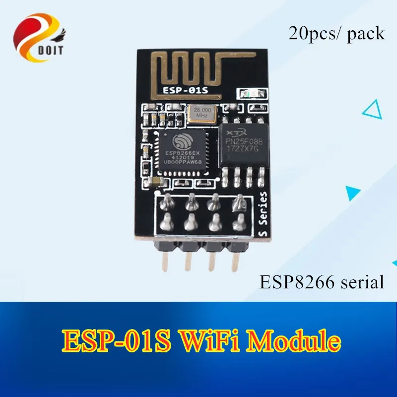 

20pcs ESP-01S WiFi module From ESP8266 serial Wireless Transparent Transmission 8266 Serial to WIFI Wireless Transceiver Module