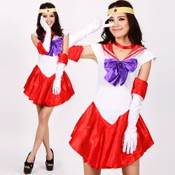 Хэллоуин анимационный костюм Сейлор Мун игровая форма женская одежда