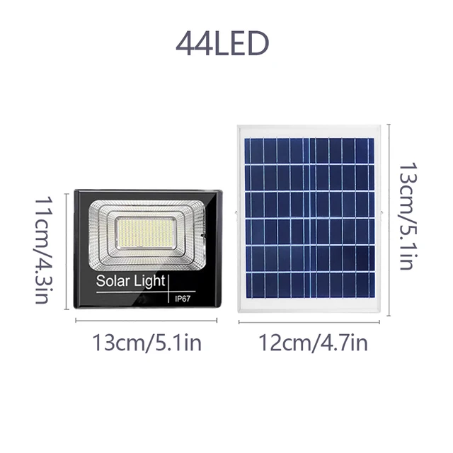 Solar LED Light Outdoor Solar Spotlights Garden led Reflector Waterproof Wall Flood Light Solar Lamp Powerful 44LED