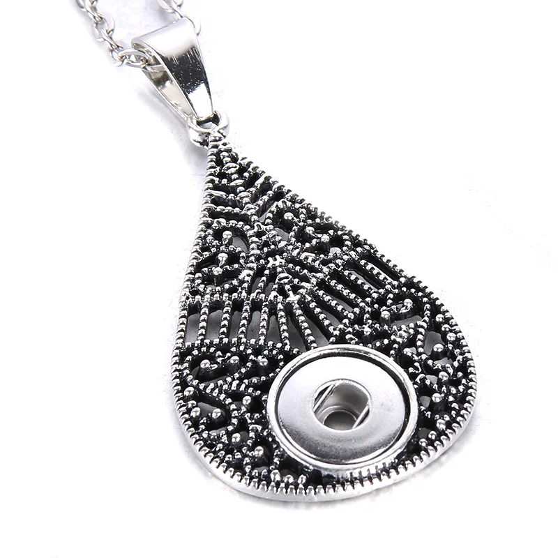 N1669-12mm Новинка, ювелирное изделие на кнопке, винтажное металлическое ожерелье 12 мм с защелкой, s Fit, мини 12 мм, на кнопках, ювелирное ожерелье с подвеской для женщин - Окраска металла: N1669-12mm