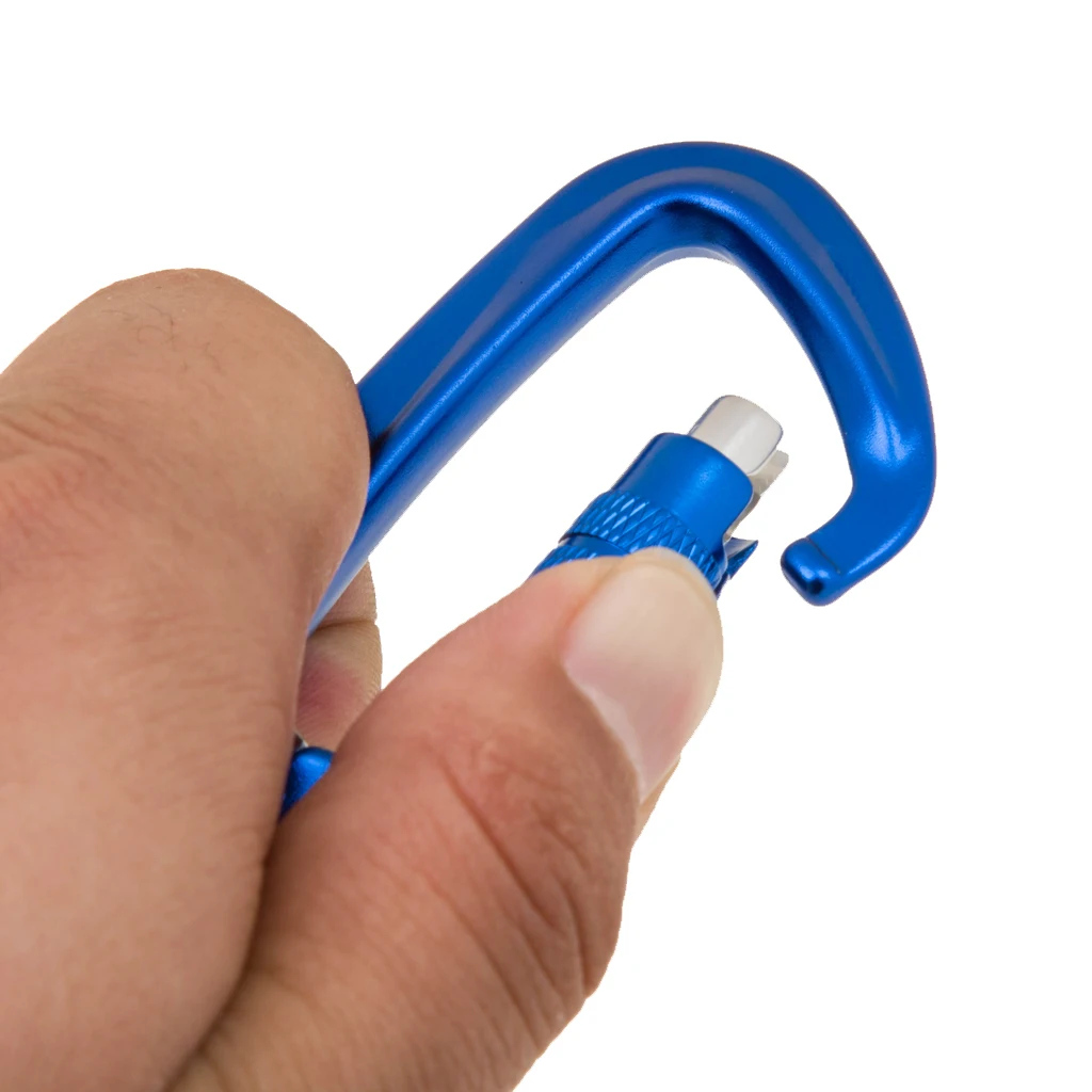 

3pcs/set 5KN Swivel Self Auto Locking Carabiner Clips Outdoor Fishing Travel
