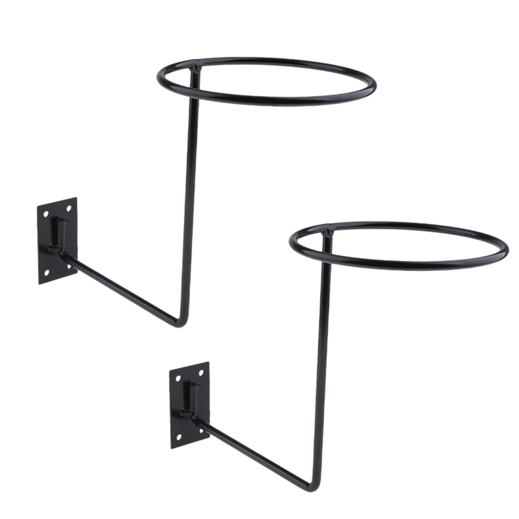 2x Aluminum Motorcycle Accessories, Helmet Holder Hanger Rack Wall Mounted Hook for Coats, Hats, Caps, Black