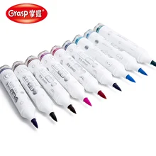 Мягкая головка ручка цвета воды набор с мультяшной печатью подходит для учеников начальной школы Рисование Живопись смываемая краска