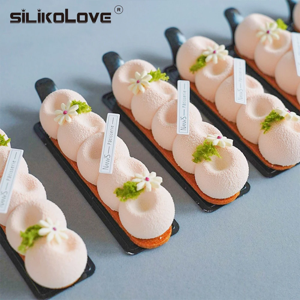 SILIKOLOVE 6 вогнутый шар силиконовая форма для торта в виде длинной ленты 3d