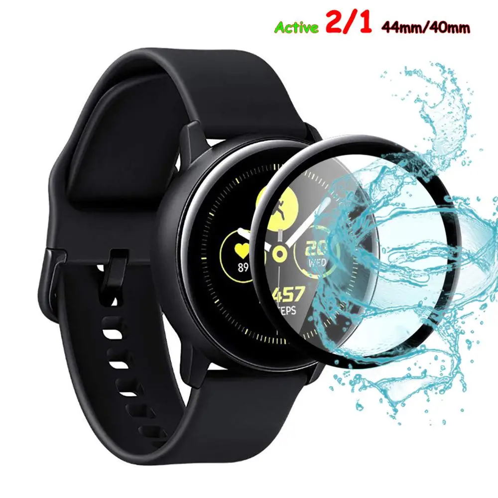 Стекло для Samsung Galaxy Watch Active 2 44 мм 40 мм/46 мм/42 м Gear S3 Frontier/S2/Sport 3D HD полноэкранная