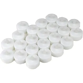 

24PCS Electronic Candle Yellow Flash White Shell Candle Light A3 Led Colorful Candle Decoration Light Interior Light