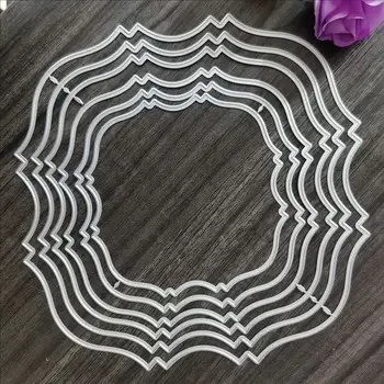 

Large multi-layer background photo frame Metal Cutting Dies for DIY Scrapbooking Album Paper Cards Decorative Crafts Embossing D