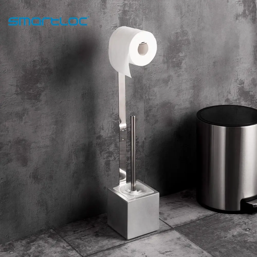 Best Price smartloc Large Stand Toilet Paper Holder Toilet Brush Bathroom Storage Container Bath Accessories Kitchen Organizer Best Price smartloc Large Stand Toilet Paper Holder Toilet Brush Bathroom Storage Container Bath Accessories Kitchen Organizer
