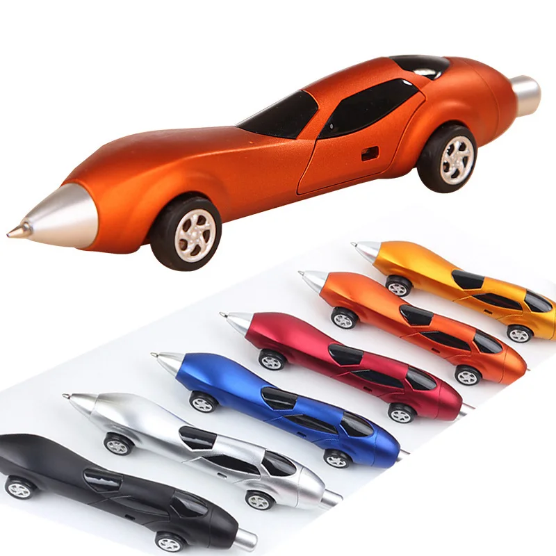 1Pc Funny Novelty Design Racing Car Shaped Ballpoint Pen School Office Gifts 