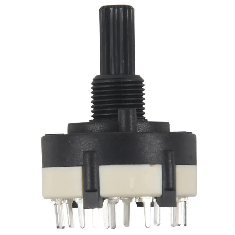GTBL 1 pcs black plastic knife 12-band band rotary switch can be adjusted gear shaft length 2cm 4.4 * 2.6 2.6cm | Обустройство дома