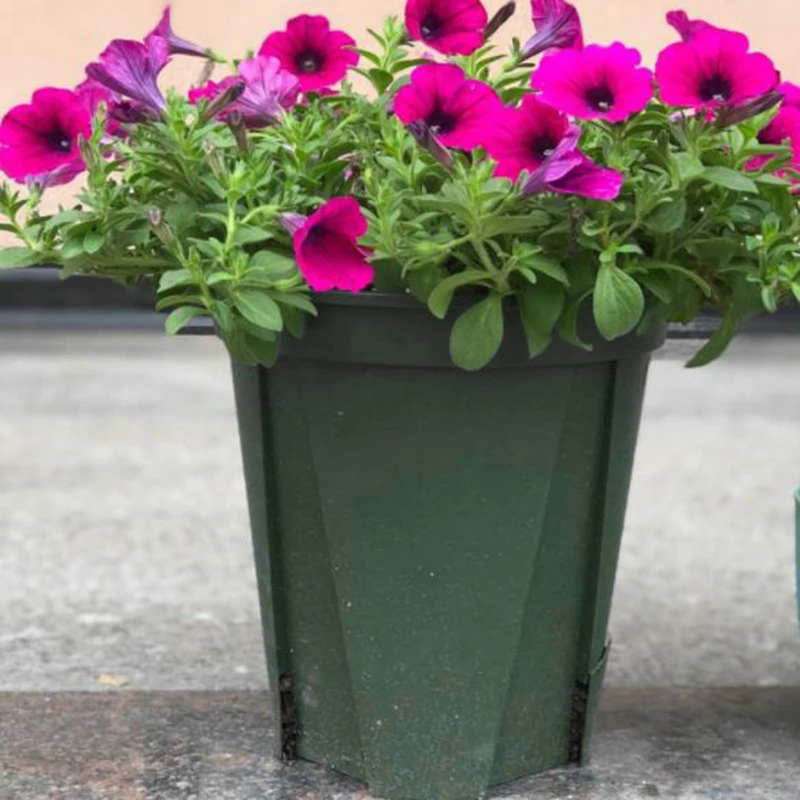 New Plastic Nursery Pots 12/15/18/21/24cm Garden Plant Flower Seedlings Home Garden Supplies