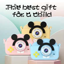 Mini appareil photo numérique rechargeable pour enfants, 2 pouces, HD 1080P, 20mp, dessin animé, jouets mignons, accessoires de photographie d'extérieur, cadeau d'anniversaire pour enfants