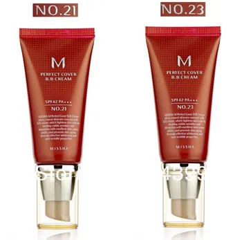 

Hot100% original import from korea Makeup MISSHA PERFECT COVER #21+#23 BB cream SPF42 50ml new with box face cream
