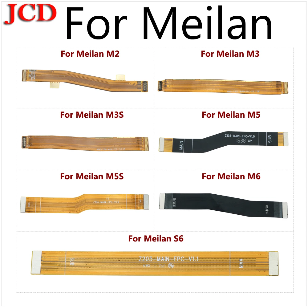 JCD новый основной платы разъём материнской Flex кабель для Meizu Meilan M2 M3 M3s M5 M5s M6 S6