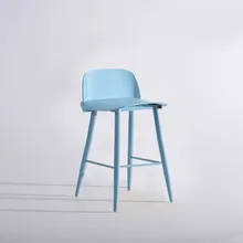 Скандинавские высокие ноги бар стул Мода Простой Творческий книжный магазин для магазина кофе, дома спинки отдыха стул