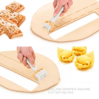 

Dough Cutter Pastry Square Biscuit Blade Rolling Mold Icing Spatula Cookie Cutter Biscuit Blade Circle Mold Maker Kitchen Tools