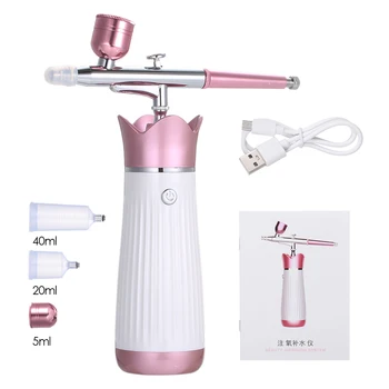 

Portable Facial Oxygen Water Injection Machine Nano-hudrating SPA Machine for Skin Whitening Facial Moisturizing Oxygen Sprayer