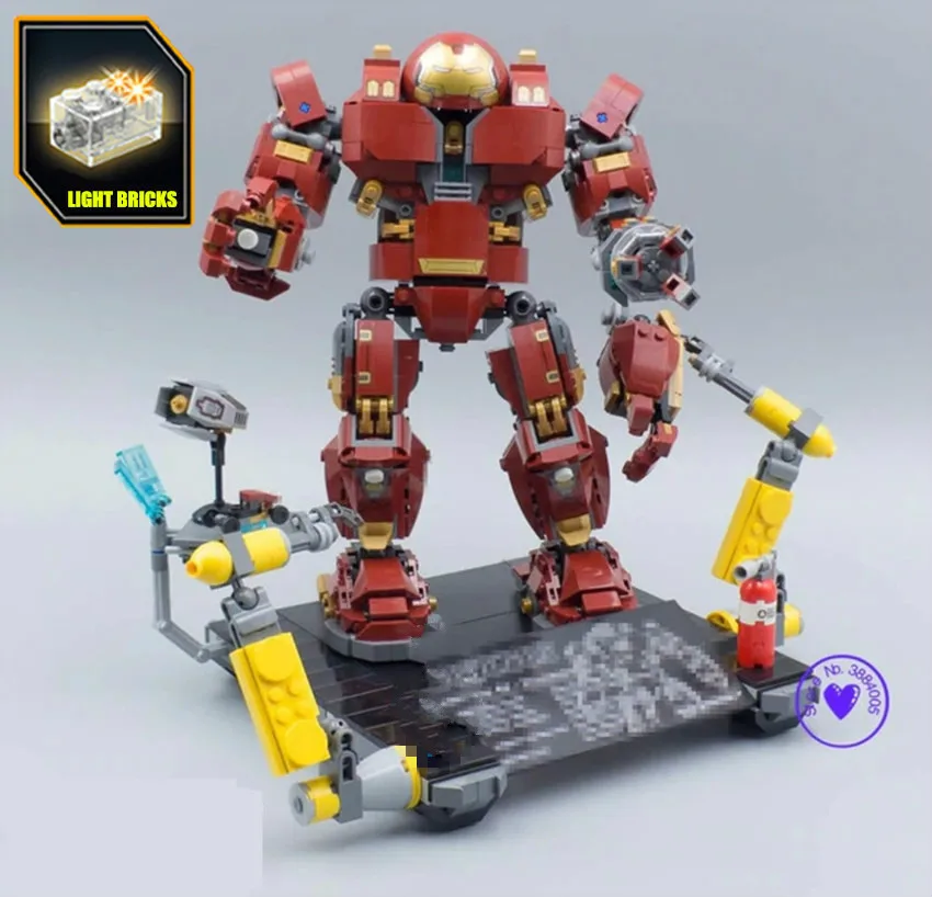 

New Superheroes Iron Man Mk50 Hulkbuster Fit Legoings Avengers Marvel Figures Endgame Building Bricks Block Gift Toy Birthday