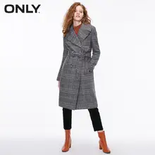 Только женское осеннее прямое шерстяное пальто пальто женское| 11834S512