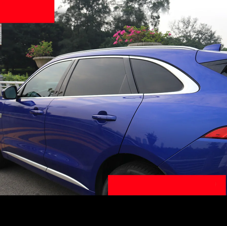 Нержавеющая сталь окна автомобиля планки для Jaguar F-Pace