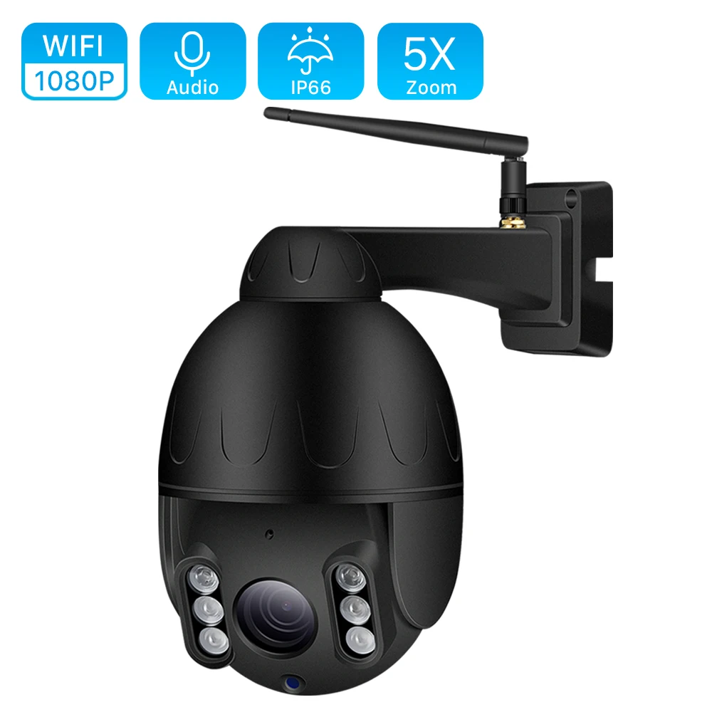 1080P PTZ Wifi камера Открытый 2MP 5X оптический зум 2,7-13,5 мм объектив скорость купольная PTZ IP камера 1080P CCTV беспроводная камера безопасности
