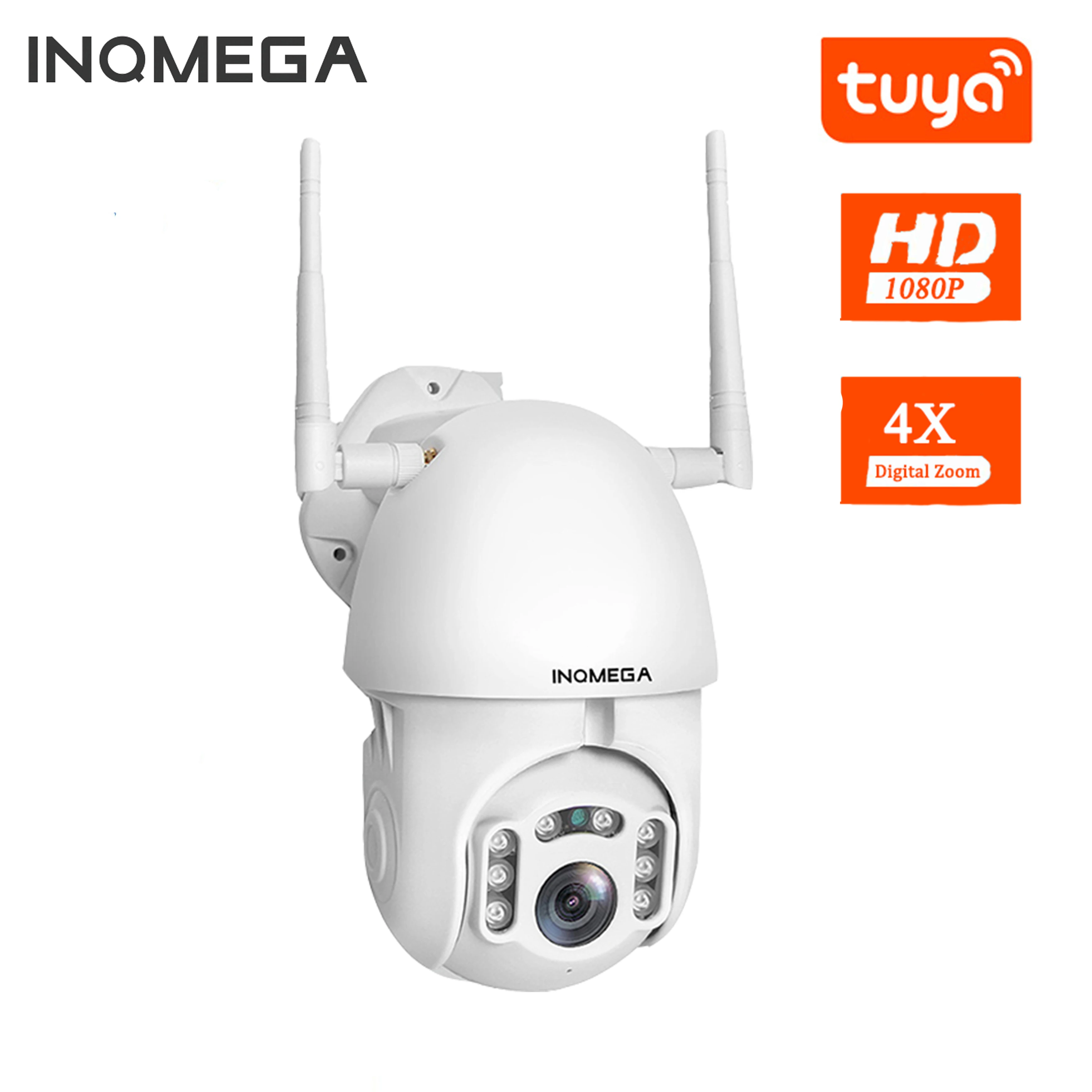 

INQMEGA PTZ Speed 1080P IP Camera WiFi Wireless Auto tracking Dome Camera Outdoor Security Surveillance Waterproof Camera TUYA