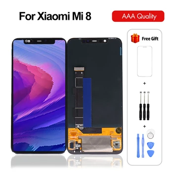 

For Xiaomi Mi 8 MI8 LCD Display Touch Screen Assembly Digitizer Panel For Xiaomi 8 LCD Display Screen with tool