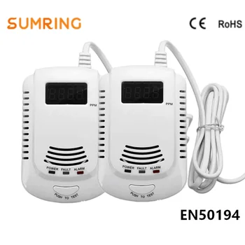 

Gas Leak SensorAlarm Detector Plug-in LPG with Talking Alarm And Digital LED Display And 9V Battery Back Up
