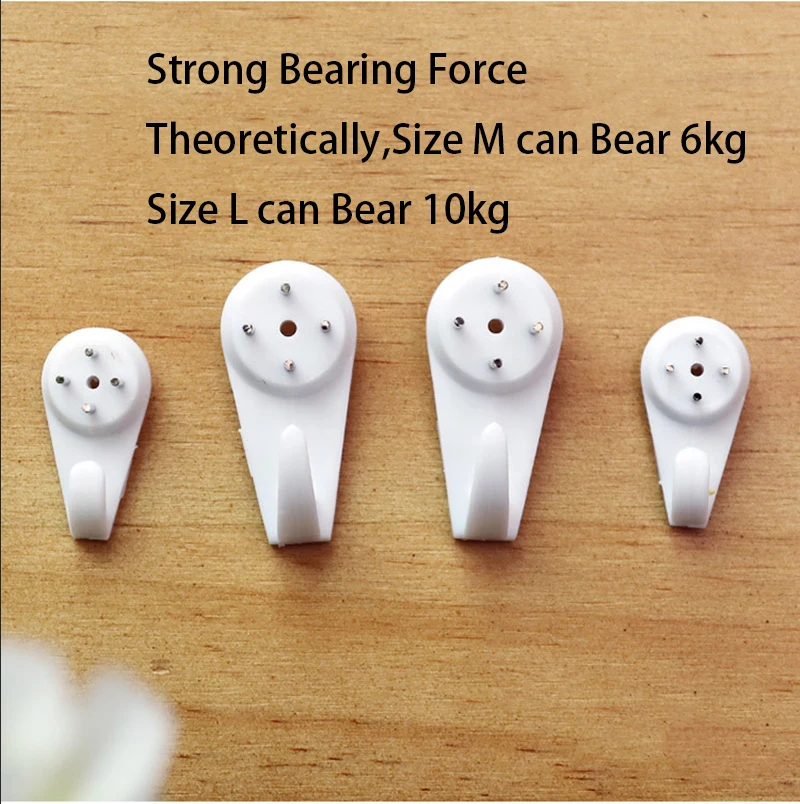 Painting Hook for Photo Frame Home Decoration Wall Hooks Without Holes Seamless Invisible Nail Art 8PCs