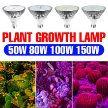 

220V Full Spectrum E27 Hydroponic Growth Light LED Grow Bulb Plant Lamp Cup Greenhouse Vegetable Growing Light 50W 80W 100W 150W
