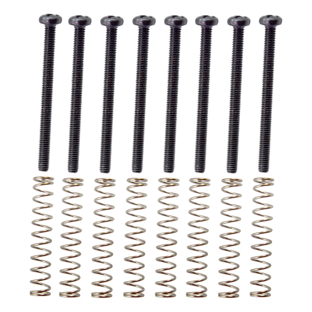 Set Of 16 Double Coil Guitar Pickup Mounting Springs Screws For Electric Guitar Replacement Set Of 16 Double Coil Guitar Pickup Mounting Springs Screws For Electric Guitar Replacement