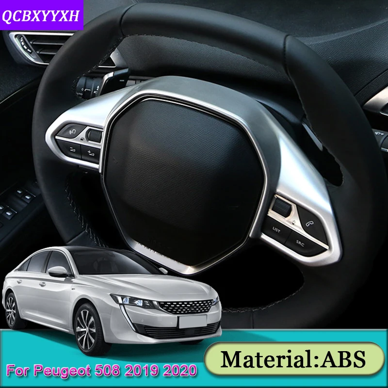 Чехол на руль автомобиля наклейка с блестками для Peugeot 508 2008 2019 2020 3008 4008 5008 2016