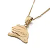 Gold Color The Republic of Senegal Map Pendant Necklaces Trendy Senegal Map Chain Jewelry 3