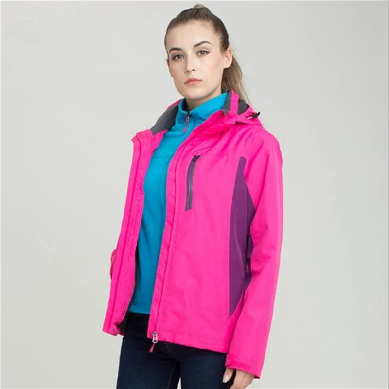 New winter men Outdoor Camping Hiking Jacket 2 Pcs 9 Colors Size M - 4XL High Quality Clothes Outdoor windbreaker Windproof coat