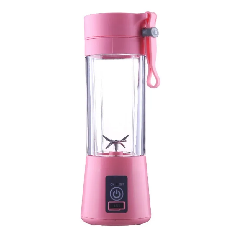 6 Blades Mini Portable USB Electric Fruit Juicer Rechargeable USB Blender Sports Bottle Juice Cup With Charging Cable
