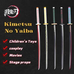 Lame Demon Slayer Kimetsu No Yaiba 80cm, Manga périphérique, couteau Katana de Ninja, épée de samouraï, jouets en PU COS Prop 