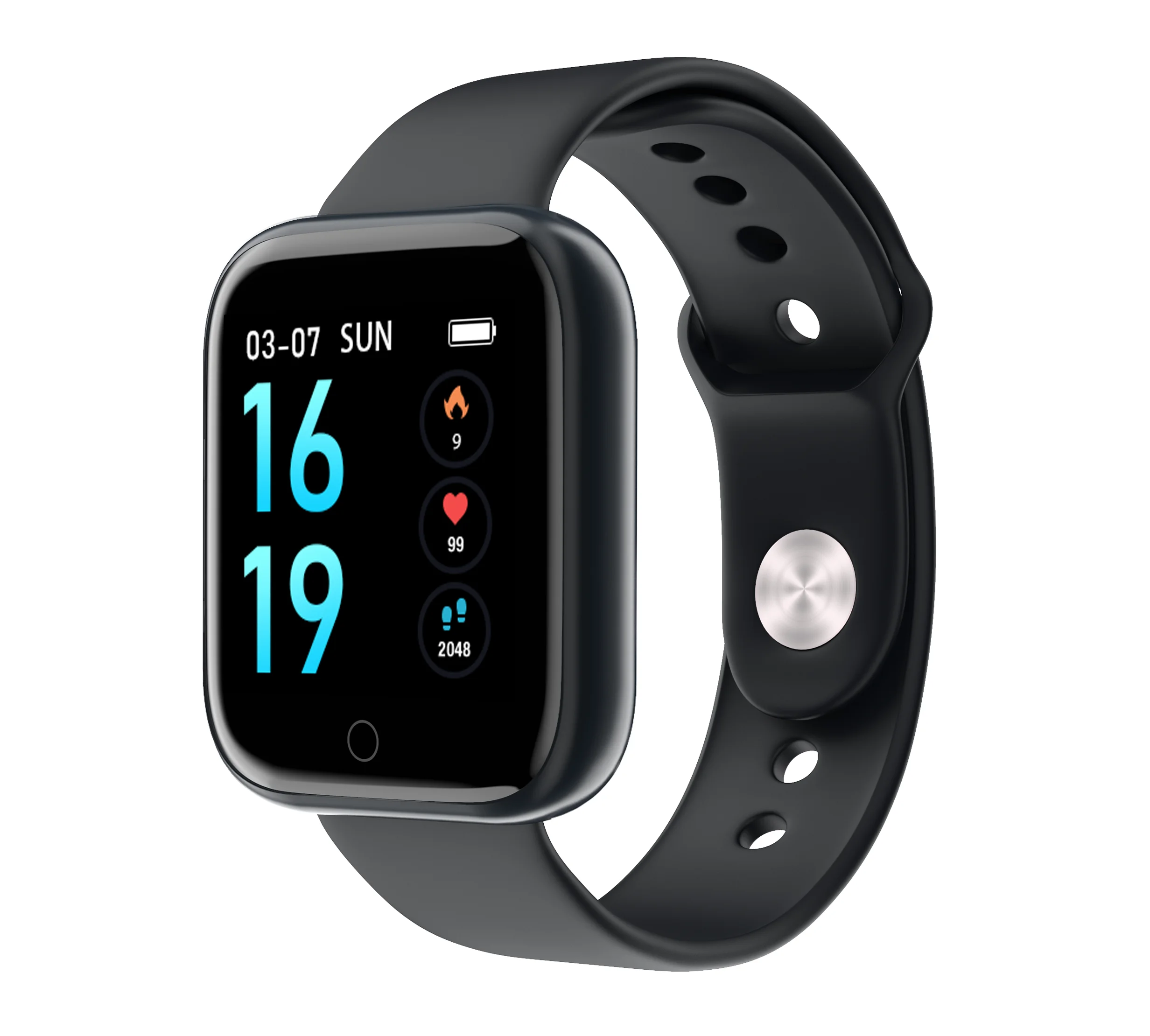Silicone Black Женские водонепроницаемые Смарт-часы P70 P68 Plus Bluetooth Smartwatch для Apple IPhone Xiaomi монитор сердечного ритма фитнес-трекер - Цвет: Silicone Black