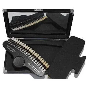  Teeth Whitening Accelerator R20 Professional Dental Teeth Shade Guide 20 Shades with Mirror