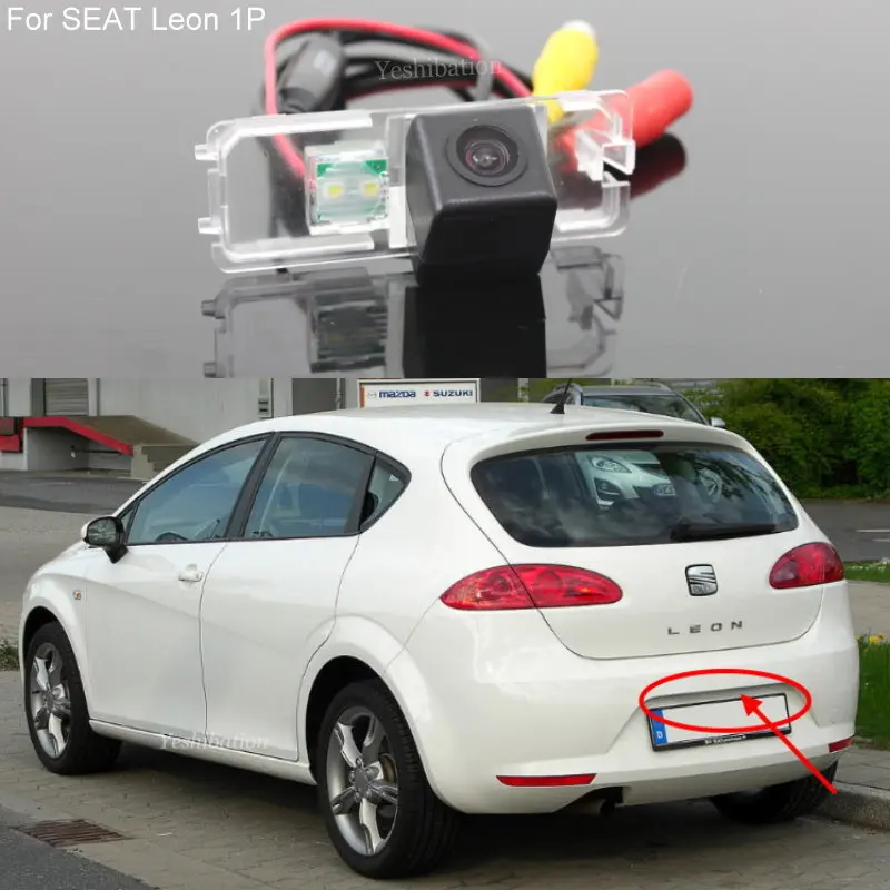 Камера заднего вида для SEAT Leon 1P MK2 5F MK3 2006 ~ 2015 HD высокое качество CCD ночное видение