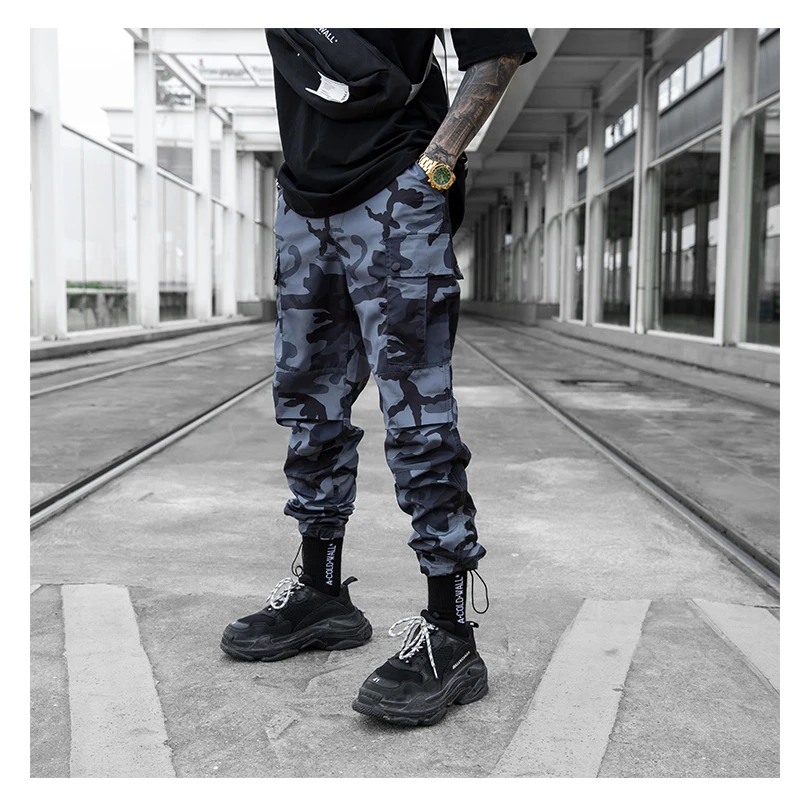 Camouflage Pants Men Streetwear New Fashion Sweatpants Men Joggers Men Loose Como Hip Hop Pants Men Cargo Pants Trousers