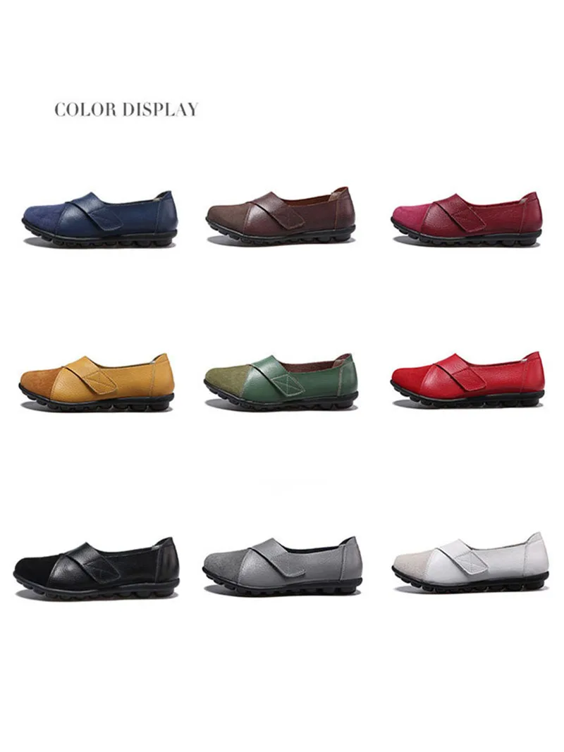 Genuine Leather ballet women flats slip on summer moccasins loafers women 2019 autumn soft non-slip ladies casual shoes VT360 (25)